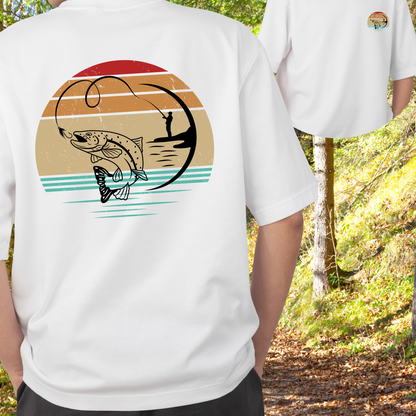 "Angler Sonnenuntergang" - VACANCY Oversized Shirt Gr. XS - 4XL